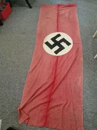 Stort originalt husbanner ca. 68 x 223 cm