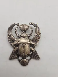 egyptisk skarabæamulet - sterlingsølv