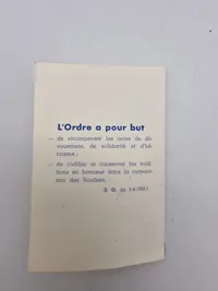 Originalt lot på modstandsmand som har siddet i KZ-lejr, tilknyttet Værløse flyvestation mm og som efterfølgende har arbejdet som langturs chauffør og har modtaget en fransk belønning for dette