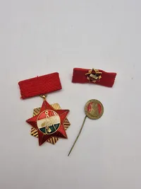 Original ungarsk mindesmedalje og pin
