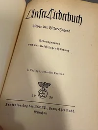 Original Hitler jugend sangbog 1939