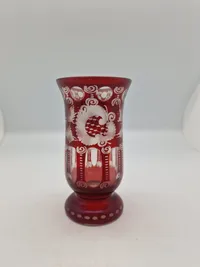 bøhmisk Egermann glasvase
