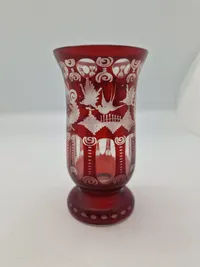 bøhmisk Egermann glasvase
