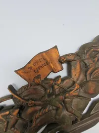 Original russisk plakette til minde om 60 året for den store revolution