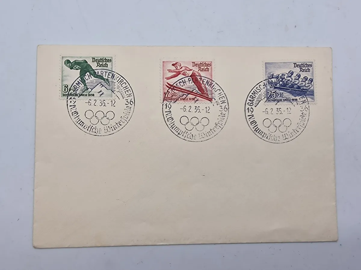Original tysk kuvert - Olympiaden 1936