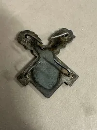 Originalt Traditional cap's badge for 18th RAD regiment. Arbeitsgau XVIII Niedersachsen-Ost. Aluminum made