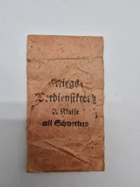 Original tysk tildelingspose for Kriegsverdienstkreuz 2.kl