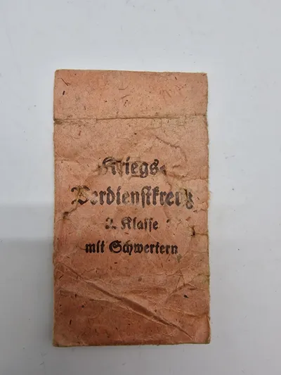 Original tysk tildelingspose for Kriegsverdienstkreuz 2.kl