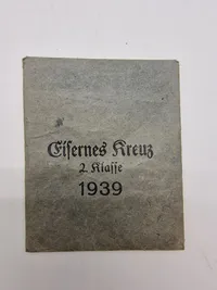 Original tysk tildelingspose for Eisernes kreuz 2.kl