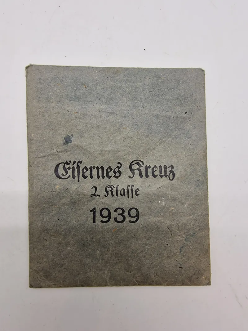 Original tysk tildelingspose for Eisernes kreuz 2.kl