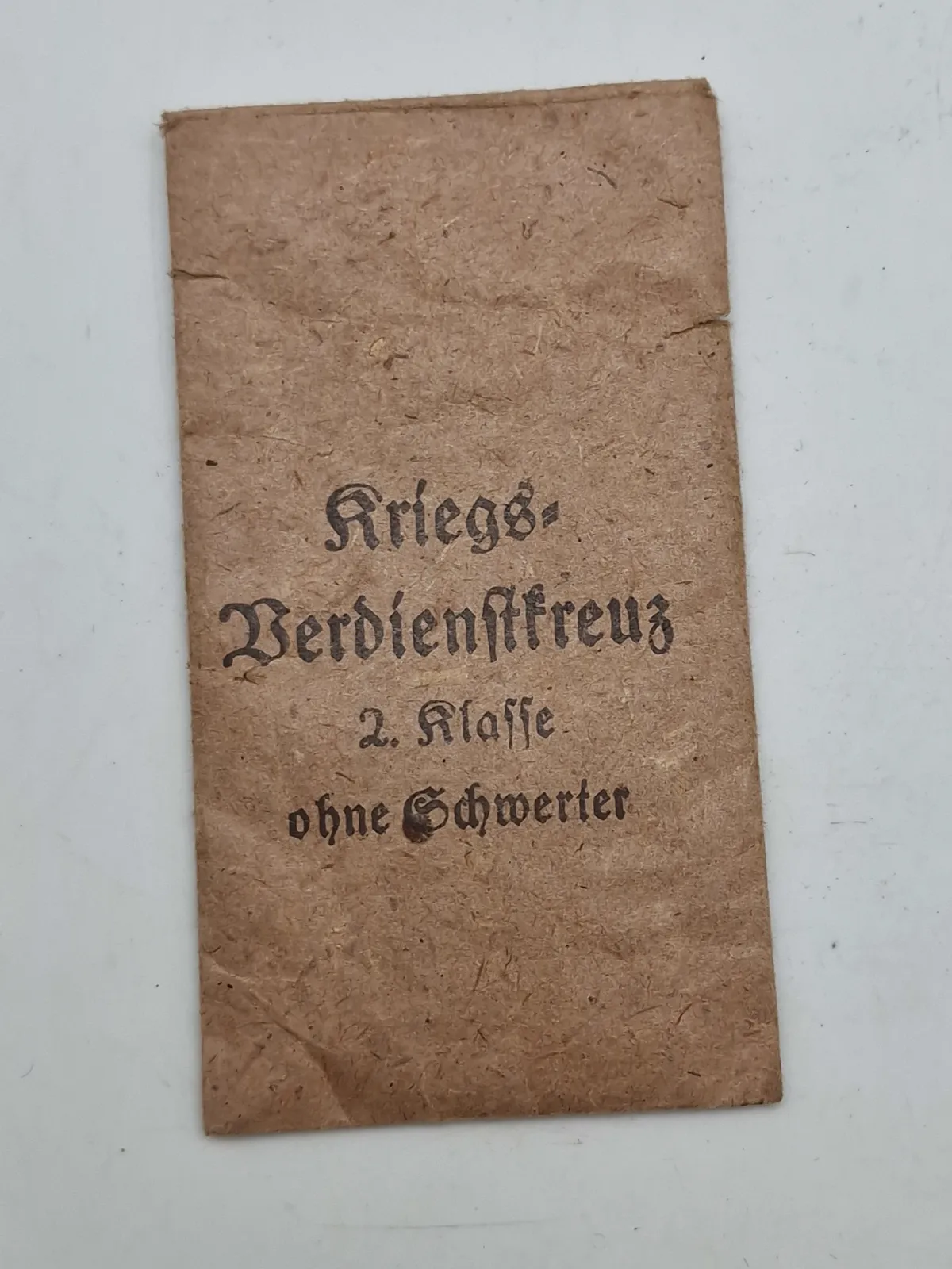 Original tildelingspose til Kriegsverdienstkreuz