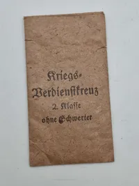 Original tildelingspose til Kriegsverdienstkreuz