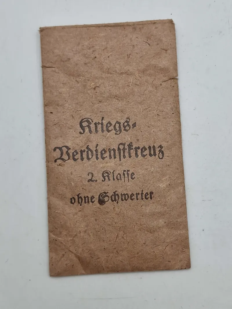 Original tildelingspose til Kriegsverdienstkreuz