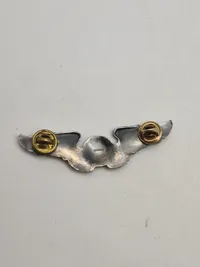 Original WWII US Army Air Corps 3" Navigator Wing - sterlingsølv