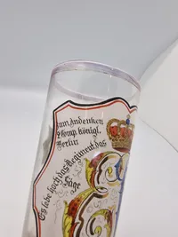 Originalt Glas fra Dansk WW1 krigsdeltager