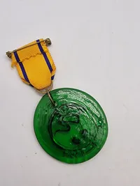 erindringsmedalje fra Holmegaard Glasværk, som blev grundlagt i 1825