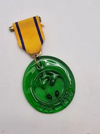 erindringsmedalje fra Holmegaard Glasværk, som blev grundlagt i 1825