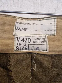 Original Navngiven Australsk WW2 uniform