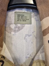 Original US Army 6 collour camouflage jakke