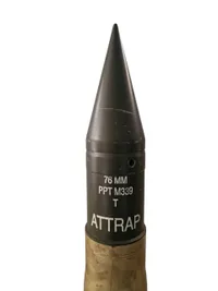 Original 76 mm attrap granathylster til undervisning
