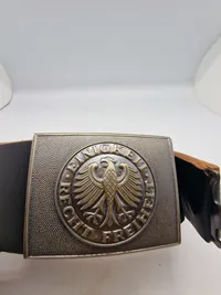 Originalt Bundeswehr bælte med spænde