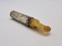 Cigaretrør med ornamenteretssølv