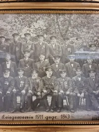 Originalt foto med Tyske1848/64 veteraner