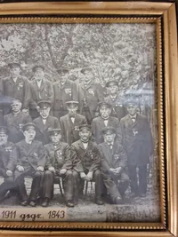 Originalt foto med Tyske1848/64 veteraner