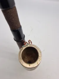 Originalt tysk ww1 lot 1914 julegave pibe og tegning med modtageren