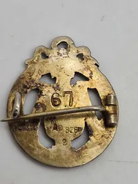 Originale Danske militære idrætsmærker - sølv