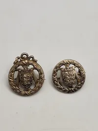 Originale Danske militære idrætsmærker - sølv