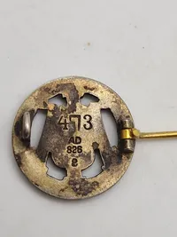 Originale Danske militære idrætsmærker - sølv