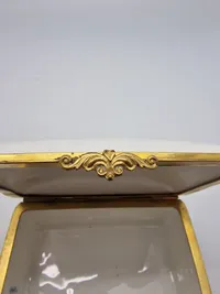 Original tysk porcelænsæske  ww1