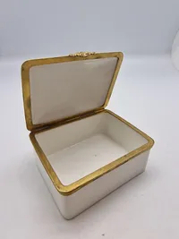 Original tysk porcelænsæske  ww1