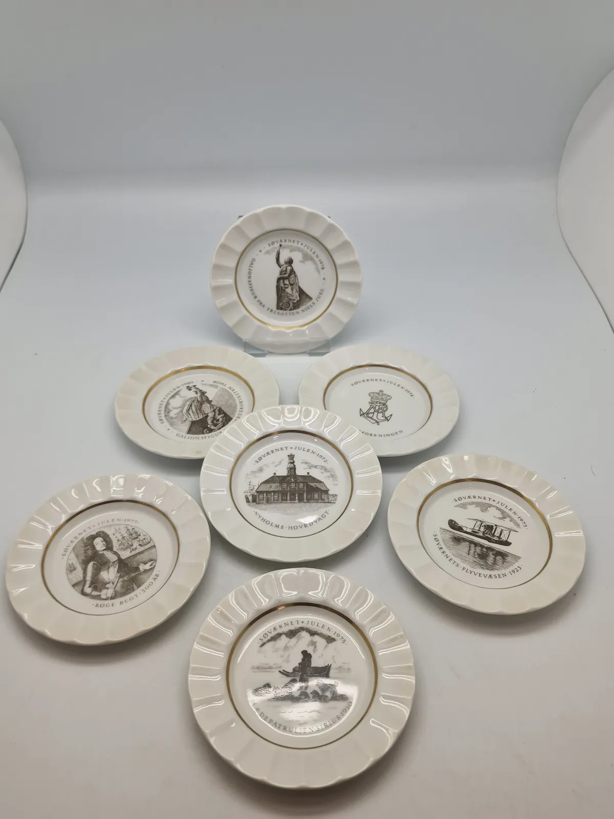 Samling søværns plaketter - Royal Copenhagen