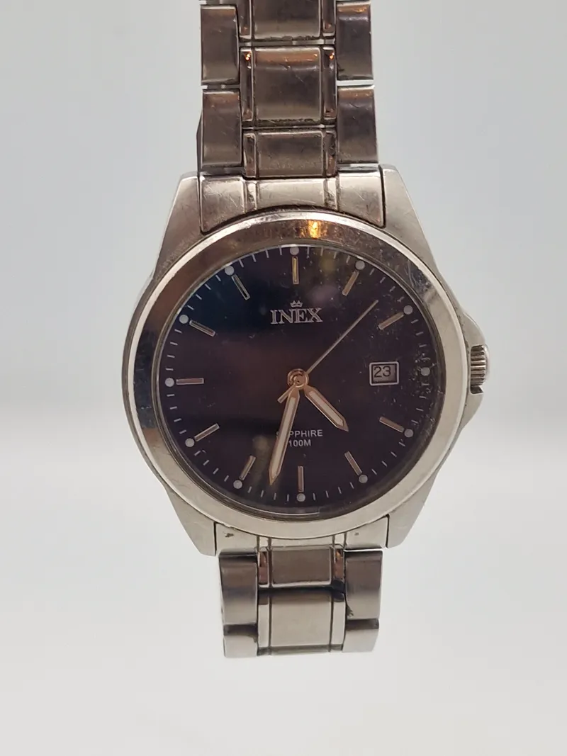Rustfri stål Classic quartz Herre ur fra Inex