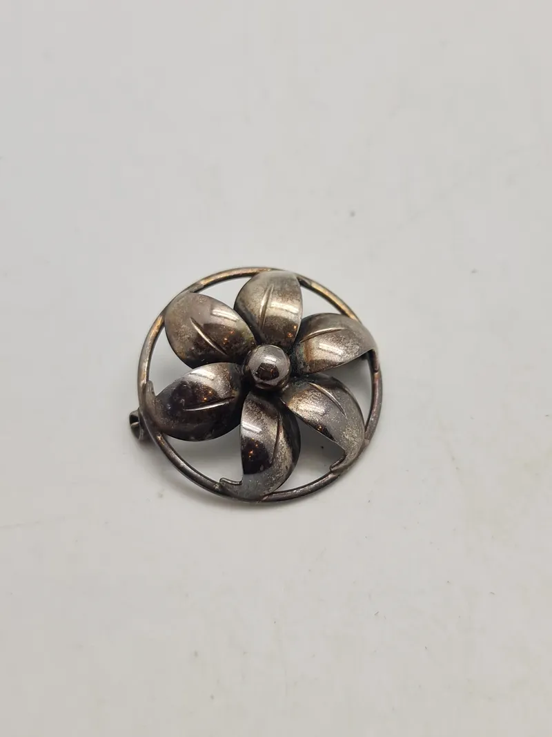 Broche (Skønvirke) 830 sølv