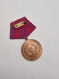 Original Verdienstmedaille der Zivilverteidigung der DDR og Medaljen til minde om Leningrads 250-årsjubilæum