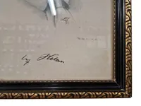 Originalt Indrammet billede af Adolf Hitler