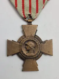 Original WW1 French Croix de Combattants Medal