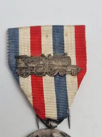 Original 1934 French Ministry of Public Works Railroads Silver Medal