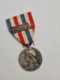 Original 1934 French Ministry of Public Works Railroads Silver Medal