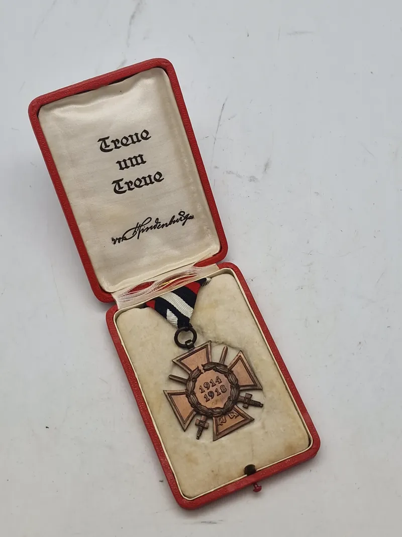 Originalt Ehrenkreuz des Weltkrieges med ekstremt sjælden original æske