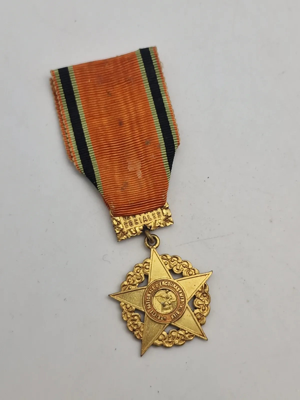 Original French Mutual Social Merit Medal