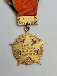 Original French Mutual Social Merit Medal