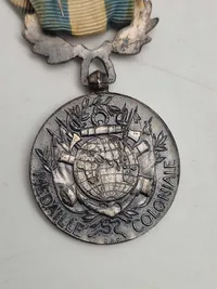 Original Médaille Coloniale Den blev oprettet i 1893 for at belønne militærtjeneste i de franske kolonier