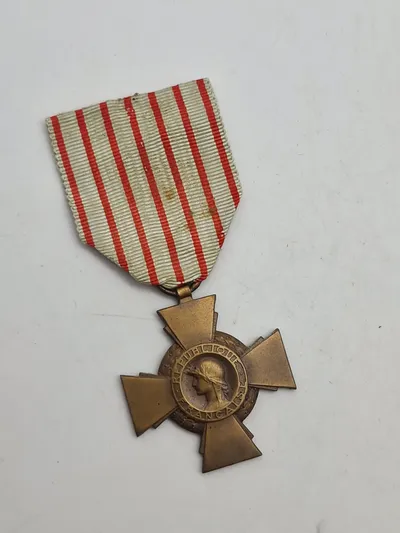 Original WW1 French Croix de Combattants Medal
