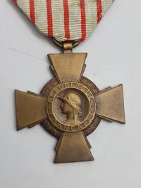 Original WW1 French Croix de Combattants Medal