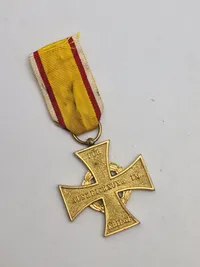 Originalt Lippes Krigsfortjenestekors (War Merit Cross of Lippe), en militær dekoration fra Fyrstendømmet Lippe i Tyskland