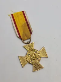 Originalt Lippes Krigsfortjenestekors (War Merit Cross of Lippe), en militær dekoration fra Fyrstendømmet Lippe i Tyskland
